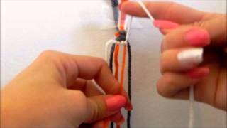 HOW TO  Friendship Bracelets  Chevron [upl. by Hermon]