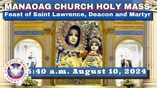 CATHOLIC MASS OUR LADY OF MANAOAG CHURCH LIVE MASS TODAY Aug 10 2024 541am Holy Rosary [upl. by Adnarom]