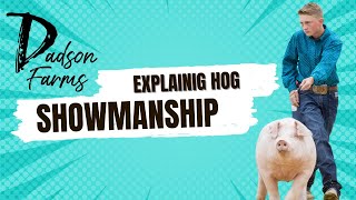 Explaining how a pig show works for Hog Showmanship [upl. by Ycnaffit723]