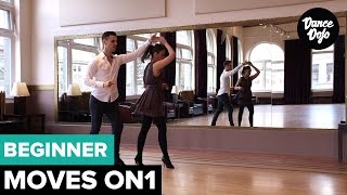 Salsa Turns and Spins for Beginners On1  5 Basic Right Turns  TheDanceDojocom [upl. by Salguod]