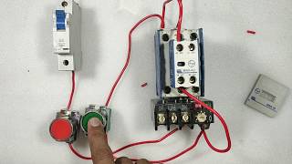 Dol starter control wiring  explain direct online starter  DOL स्टार्टर कंट्रोल वायरिंग कैसे करे [upl. by Llerdna]