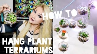 ❋ Hanging Plant Terrariums ❋  How To [upl. by Shulem]