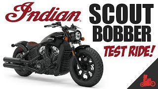 2019 Indian Scout Bobber Test Ride [upl. by Irok]