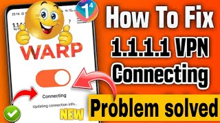 How to Fix 1111 vpn not connecting l fix warp vpn not connecting  1111 vpn connection problem 2024 [upl. by Domini]