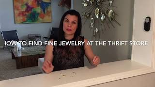 How To Find And Identify Gold Earrings At The Thrift Store [upl. by Sergeant]