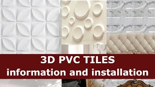 PVC 3D Tiles information and installation  3DPVCTiles  3D PVC Ceiling Tiles Price Details [upl. by Unders]