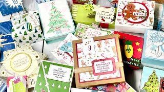 Inspirationen für Verpackungen  Ich zeige meinen Adventskalender StampinUp  DIY [upl. by Aggappera]