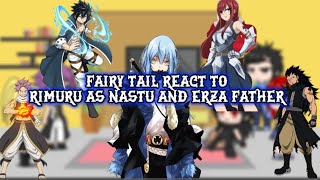 Fairy tale react to rimuru as nastu and erza fatheraugacha club ship rimuru x velgrynd [upl. by Atillertse275]