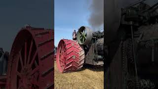 150 Case pulling 51 John Deere plows  2024 150Case steamengine plowing [upl. by Annadiane]