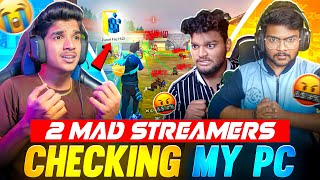 2 MAD🤬 STREAMERS  😨CHECKING MY PC💻  DFG HCK FOUND😭 1 VS 4🔥 FREE FIRE IN TELUGU dfg freefire [upl. by Amlas]