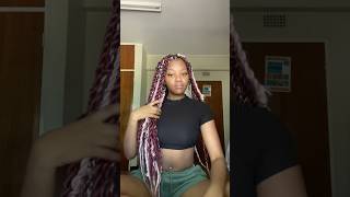 Braiding my 4c hair explore relatable braids 4chair [upl. by Rabassa]