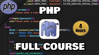 PHP Full Course for nonhaters 🐘 [upl. by Adnorehs]