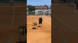 Petros Tsitsipas and Apostolos Tsitsipas Tennis 🎾 Practice at The Academy tennis practice coach [upl. by Maidel]