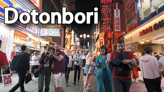 【4K】𝐖𝐀𝐋𝐊 🇯🇵 Dotonbori Street in Osaka Japan [upl. by Campos736]