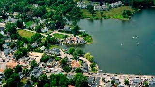 Kennebunk and Kennebunkport Maine Aerial Tour [upl. by Notlil]