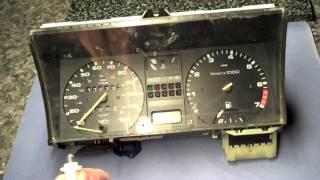 VW Golf MK2 change dash cluster illumination bulbs [upl. by Aislehc794]