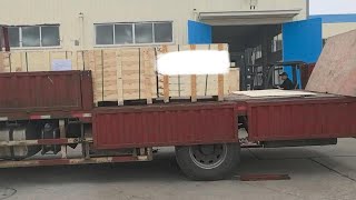 A 20 container of butterfly valves is loaded onto a truck and sent to the port [upl. by Mada593]