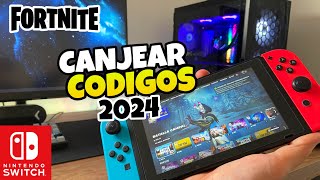 👉 Como CANJEAR CODIGOS en FORTNITE en NINTENDO SWITCH 🔥 [upl. by Dde]