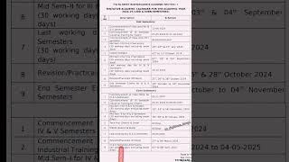 Ts Diploma Academic Calendar 2024  2025 diploma academiccalendar scbscribe 2025 sbtet viral [upl. by Clifton]