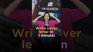 How to write a Cover Letter in 1 minute  For students shorts [upl. by Carrie]