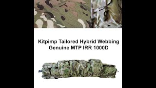 Kitpimp Hybrid MTP Webbing PLCE US Multicam compatible Military British Army Military Airborne [upl. by Annekam889]