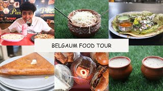 Belgaum  Karnataka  food tour  Best food in Belgaum  Kunda gadbad ice cream pizza and more [upl. by Adina]