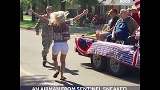 KOCO Digital Orginals Oklahoma Airman Surprises Family at 4th of July Parade [upl. by Gney]