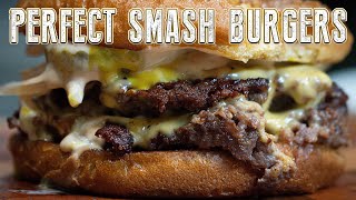 Perfect Smash Burgers in a Frying Pan [upl. by Euqitsym]