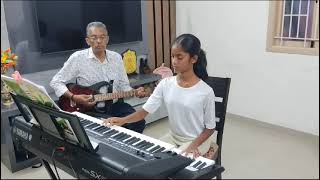 yedo oru pattu tamil song on keyboard by my student Lakshana [upl. by Scrivenor]