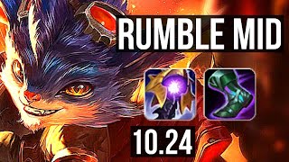 RUMBLE vs DIANA MID  606 700 games Dominating  EUW Grandmaster  v1024 [upl. by Widera]