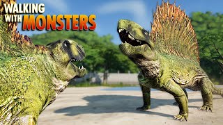 DIMETRODON IN JURASSIC WORLD  All Skins Battle Breakout amp Animations  Jurassic World Evolution [upl. by Robbyn]