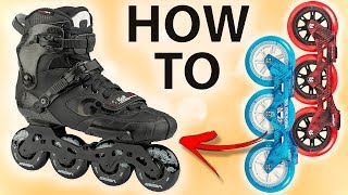 HOW TO CORRECTLY CHANGE FRAMES ON INLINE SKATES  TUTORIAL [upl. by Akinuahs]