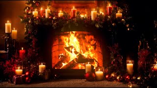 Cozy Christmas Fireplace🔥Instrumental Christmas Piano amp Relaxing Fire Sounds 🎄Merry Christmas [upl. by Amorete]