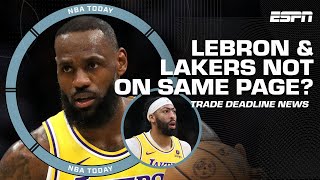 Are LeBron amp the Lakers ON THE SAME PAGE heading into the NBA Trade Deadline 👀  NBA Today [upl. by Maxim4]