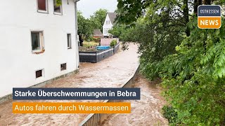 BEBRA Starke Überschwemmungen in Breitenbach [upl. by Melony]