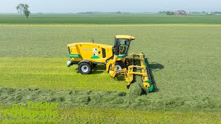 Gras harken 2024  Wilgenburg  Ploeger CM 4240  SelfPropelled Merger  Raking Grass [upl. by Ladnyc]