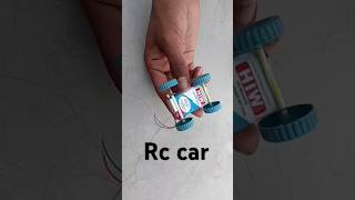 How to make a mini electric car dcmotor rccar shorts [upl. by Tortosa]