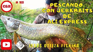 Pescando LUCIOS en el RÏO con JERKBAITS de ALIEXPRESS [upl. by Corder]