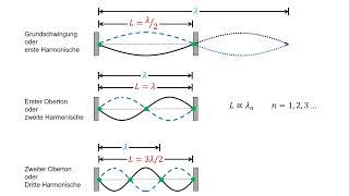 Stehende Wellen auf einer Saite [upl. by Gilemette]