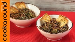 Zuppa di lenticchie e friarielli  Ricette zuppe e minestre [upl. by Nnaeilsel442]