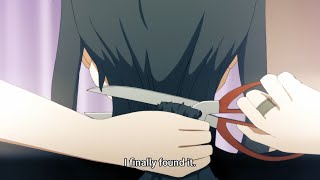 Hoshi no Samidare anime haircut scene 4K remaster and edit [upl. by Irmine]