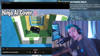 Ninja Reacts To An AI Song With His OWN VOICE [upl. by Child407]