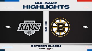 NHL Highlights  Kings vs Bruins  October 12 2024 [upl. by Rhodie]