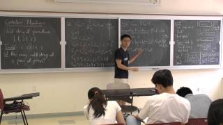 NYMC Talk by Dr PoShen Loh on Catalan Numbers Part 1 [upl. by Eelyac467]