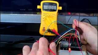 PWM testing with multimeter Arduino Uno [upl. by Nomyt358]