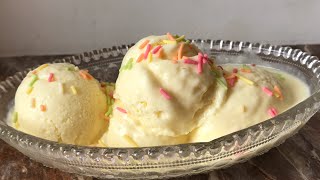 Custard powder ice cream recipe  custard ice cream recipe with easily available ingredients [upl. by Ethelyn467]