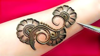 New stylish arabic mehndi design  easy mehndi design  simple mehndi design  mehndi design mehndi [upl. by Atekal]