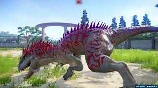 Indominus Rex Escape Indoraptor Titanosaurus Hunting VS SPIDER TREX Jurassic World Dominion [upl. by Legge120]