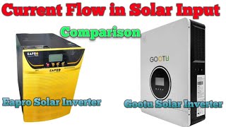 Eapro vs Gootu Solar Inverter Current Flow Comparison  Gootu Hybrid Solar Inverter  Eapro Inverter [upl. by Ornas]