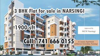 3 BHK Flats For Sale in Narsingi Naer to Gachibowli  Hyderabad  Ready to Move [upl. by Yaj122]